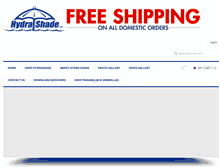 Tablet Screenshot of hydrashade.com